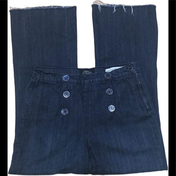 NYDJ high rise crop jeans Women’s size 8 dark blue